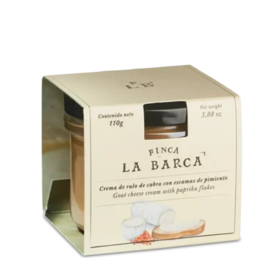 Crema de Rulo de Cabra con Escamas de Pimiento | La Barca