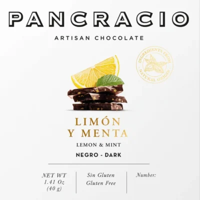 Chocolate Negro con Limón y Menta | Pancracio