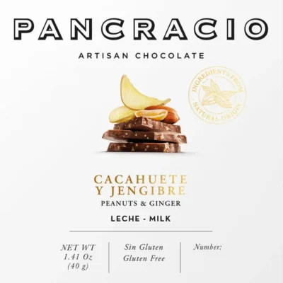 Chocolate con Leche, Cacahuetes y Jengibre | Pancracio