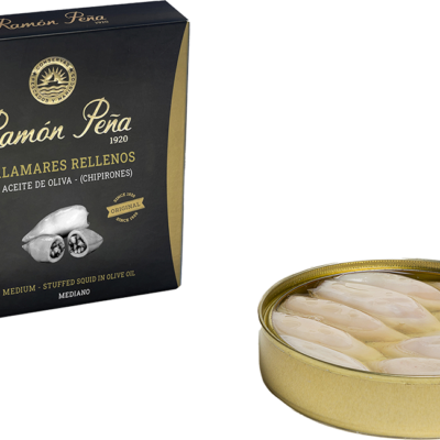 Calamares Rellenos en aceite de oliva (Chipirones) Medianos | Ramón Peña